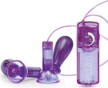 Вакуумные помпы для груди с вибрацией Remote Control Vibrating Nipple Suckers