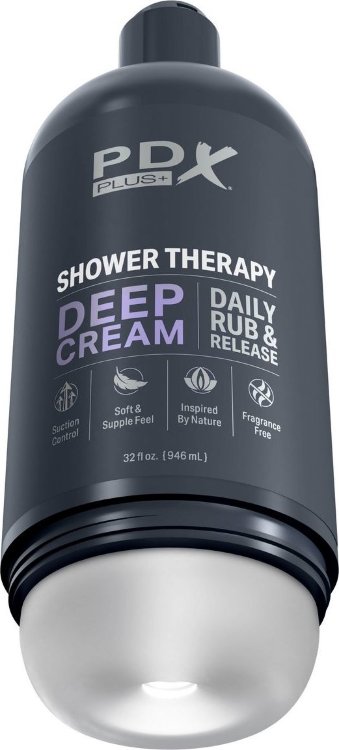 Мастурбатор в бутылке Shower Therapy Deep Cream