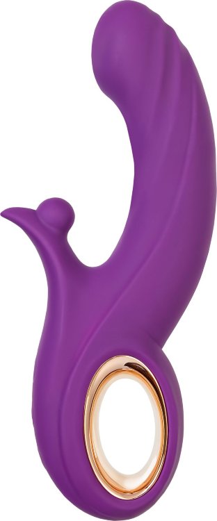 Фиолетовый вибратор Julli с функций Up Down - 20,5 см.