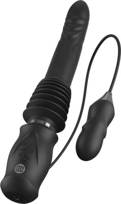 Черный автоматический вибромассажер с вибропулей Ultimate Silicone Thruster Диаметр: 3.9 см. Откройте мир удовольствия с Ultimate Silicone Thruster – революционным вибратором с фрикционным механизмом, который сочетает в себе мощь, комфорт и функциональность. Благодаря продуманному дизайну и премиальным материалам, он станет надежным спутником в поиске новых ощущений. Почему стоит выбрать Ultimate Silicone Thruster? Мощные фрикции: Инновационный 3-скоростной механизм фрикций из гипоаллергенного материала Elite Silicone™ поднимет ощущения на новый уровень. 10 режимов вибрации: Наслаждайтесь разнообразием: от мягких пульсаций до интенсивных вибраций, чтобы создать идеально настроенный ритм. Вибропуля для дополнительного наслаждения: Подключаемая вибропуля с многофункциональным управлением и 69-сантиметровым шнуром позволяет экспериментировать с новыми позициями и ощущениями, как в одиночестве, так и с партнером. Руки свободны – удовольствие бесконечно: Съемная присоска надежно крепится к любой гладкой поверхности, превращая каждый момент в волнующее приключение. Идеально для экспериментов: Комбинируйте фрикции, вибрации и действия вибропули для создания настоящей симфонии удовольствия, исследуя свое тело или разделяя моменты наслаждения с партнером. Рабочая длина - 15,5 см. Длина вибропули - 9,5 см, диаметр - 3,2 см. Длина фрикции - 7,6 см. Страна: Китай. Материал: анодированный пластик, силикон. Батарейки: встроенный аккумулятор.
