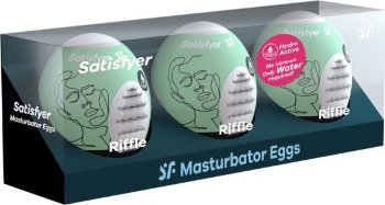 Набор из 3 мастурбаторов-яиц Satisfyer Riffle