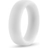 Белое люминесцентное эрекционное кольцо Silicone Glo Cock Ring