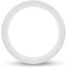 Белое люминесцентное эрекционное кольцо Silicone Glo Cock Ring