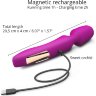Лиловый вибратор с 2 сменными насадками R-Evolution Wand Vibrator with 2 Attachments