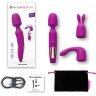 Лиловый вибратор с 2 сменными насадками R-Evolution Wand Vibrator with 2 Attachments