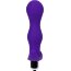 Фиолетовая изогнутая анальная вибропробка - 14 см.  Цена 1 878 руб. - Фиолетовая изогнутая анальная вибропробка - 14 см.