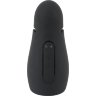Черный силиконовый вибромастурбатор с нагревом Masturbator with 2 Functions