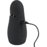 Черный силиконовый вибромастурбатор с нагревом Masturbator with 2 Functions