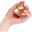 Золотистая анальная пробочка с красным кристаллом - 7 см.  Цена 788 руб. - Золотистая анальная пробочка с красным кристаллом - 7 см.