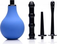Анальный душ с 3 насадками Premium One-way Valve Anal Douche Set