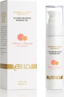 Универсальный массажный гель-смазка Allover Delicious Massage Gel с ароматом персика и абрикоса - 50 мл.