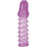 Фиолетовая насадка, удлиняющая половой член, BIG BOY - 13,5 см.