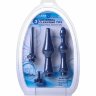 Набор из 3 универсальных насадок для анального душа Universal 3 Piece Silicone Enema Attachment Set