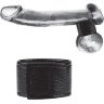Чёрная утяжка на мошонку 1 Velcro Ball Stretcher