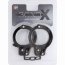 Чёрные наручники из листового металла BONDX METAL CUFFS BLACK - Чёрные наручники из листового металла BONDX METAL CUFFS BLACK