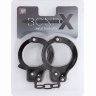 Чёрные наручники из листового металла BONDX METAL CUFFS BLACK