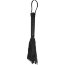 Чёрная многохвостая кожаная плетка Passionate Flogger - 39 см.  Цена 712 руб. - Чёрная многохвостая кожаная плетка Passionate Flogger - 39 см.