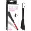 Чёрная многохвостая кожаная плетка Passionate Flogger - 39 см.  Цена 712 руб. - Чёрная многохвостая кожаная плетка Passionate Flogger - 39 см.
