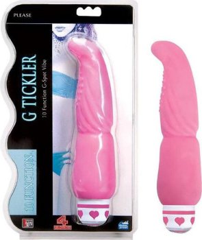 Розовый G-вибростимулятор G Tickler - 21,6 см.