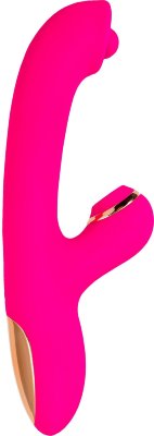 Розовый вибратор-кролик со стимулирующим шариком Rolli - 22 см.  Цена 9 501 руб. Длина: 22 см. Диаметр: 3.5 см. Окунитесь в мир удивительных оргазмов с Rolli – вибратором со стимулирующим шариком и вакуумной стимуляцией от JOS! Этот девайс создан для того, чтобы удивить вас своим дизайном и принести самые яркие ощущения. Шарик на кончике ствола вибратора будет нежно или активно массировать вашу точку G, обеспечивая вам волнующие моменты блаженства. Изогнутая головка не оставит заветную точку без оргазма, позволяя вам наслаждаться каждым мгновением тесного интимного взаимодействия. Клиторальный отросток этого удивительного вибратора оснащен вакуумной стимуляцией, которая приближает вас к кульминации удовольствия, даря вам неповторимые ощущения на пути к оргазму. Бесконтактная стимуляция клитора воздушными волнами – это 100% способ испытать яркий и быстрый оргазм. Выбирайте из 7 режимов вибрации, 7 режимов вакуумной стимуляции и 10 режимов ротации шарика, чтобы создать идеальную комбинацию для вашего удовольствия. С тройным мотором Rolli обеспечит вам максимальное наслаждение и разнообразие в вашей интимной жизни. Дизайн игрушки выполнен с оригинальностью и стилем, обеспечивая вам не только удовольствие, но и эстетическое удовлетворение. Ярко-розовое бесшовное покрытие обеспечит вашей коже комфорт. Интуитивно понятная панель управления с тремя кнопками делает использование Rolli простым и удобным. Изготовленный из высококачественного бархатистого силикона, Rolli легко заряжается от USB, что делает его современным и практичным в использовании. Идеально гладкое и безопасное покрытие обеспечит вашей коже комфорт. Рабочая длина - 12 см. Страна: Китай. Материал: силикон. Батарейки: встроенный аккумулятор.