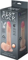 Телесный фаллоимитатор на присоске F F BEST COCK 6 - 19 см.