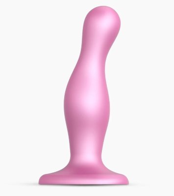 Розовая насадка Strap-On-Me Dildo Plug Curvy size M Длина: 15.5 см. Диаметр: 3.15 см. Побалуйте себя новыми предметами из линейки Dildo Plug, которые разработаны специально под анатомические изгибы тела. Его форма имеет 2 утолщения, одно в виде классической шарообразной, а второе более вытянутое и широкое. Такая конструкция позволит вам медленно продвигаться и смаковать каждое движение. Фаллоимитатор изготовлен из жидкого силикона, который обеспечивает мягкое, гладкое и эластичное покрытие. Dildo Plug оснащен присоской, поэтому подойдет для соло-игр, а также он совместим со всеми креплениями для фаллоимитаторов от бренда. Страна: Франция. Материал: силикон.