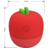 Красный клиторальный стимулятор в форме яблочка Apple Secret