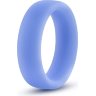 Голубое люминесцентное кольцо Silicone Glo Cock Ring