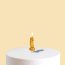Золотистая свеча для торта в виде фаллоса - 4,5 см.  Цена 285 руб. - Золотистая свеча для торта в виде фаллоса - 4,5 см.