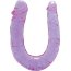 Фиолетовый двойной фаллоимитатор DOUBLE HEAD DONG - 30 см.  Цена 1 831 руб. - Фиолетовый двойной фаллоимитатор DOUBLE HEAD DONG - 30 см.