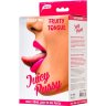 Телесный двусторонний мастурбатор Fruity Tongue - ротик и вагина