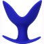 Синяя силиконовая расширяющая анальная втулка Bloom - 9,5 см.  Цена 1 293 руб. - Синяя силиконовая расширяющая анальная втулка Bloom - 9,5 см.