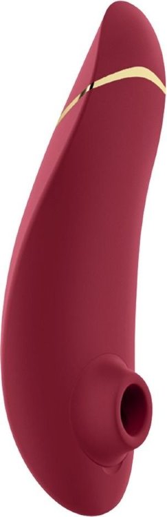 Бордовый клиторальный стимулятор Womanizer Premium 2