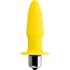 Желтая анальная вибровтулка Lancy - 11 см.  Цена 1 316 руб. - Желтая анальная вибровтулка Lancy - 11 см.