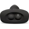 Чёрная вибровтулка с ротацией шариков RIMMING REMOTE CONTROL PLUG BLACK - 15,2 см.