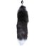 Серебристая анальная пробка с темным лисьим хвостом Black White Fox Tail Size S  Цена 3 831 руб. - Серебристая анальная пробка с темным лисьим хвостом Black White Fox Tail Size S