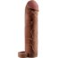 Коричневая насадка с кольцом Perfect 2 Extension with Ball Strap - 19 см. - Коричневая насадка с кольцом Perfect 2 Extension with Ball Strap - 19 см.