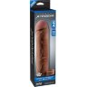 Коричневая насадка с кольцом Perfect 2 Extension with Ball Strap - 19 см.
