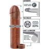 Коричневая насадка с кольцом Perfect 2 Extension with Ball Strap - 19 см.