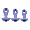 Набор из 3 анальных пробок с вибропулей Hole Punch Plug Set