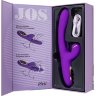 Фиолетовый вибратор с вакуумной стимуляцией и язычком Pitti - 24 см.