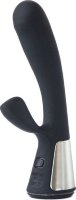 Чёрный интерактивный вибратор Kiiroo Ohmibod Fuse - 18 см.