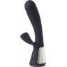 Чёрный интерактивный вибратор Kiiroo Ohmibod Fuse - 18 см.