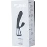 Чёрный интерактивный вибратор Kiiroo Ohmibod Fuse - 18 см.