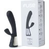 Чёрный интерактивный вибратор Kiiroo Ohmibod Fuse - 18 см.