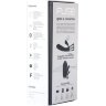 Чёрный интерактивный вибратор Kiiroo Ohmibod Fuse - 18 см.