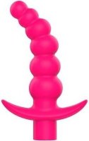 Розовая вибрирующая анальная елочка Sweet Toys - 10,8 см.