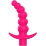 Розовая вибрирующая анальная елочка Sweet Toys - 10,8 см.