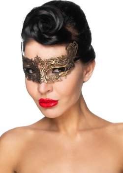 Золотистая карнавальная маска Хассалех