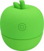 Зеленый клиторальный стимулятор в форме яблочка Apple Secret